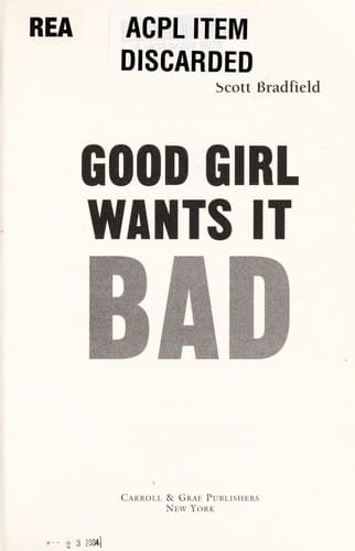 Good girl wants it bad