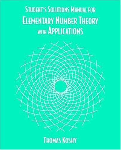 Elementary Number Theory With Applications