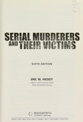 Serial murderers and their victims