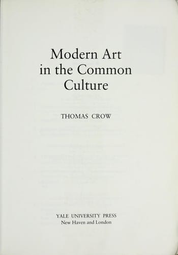 Modern art in the common culture