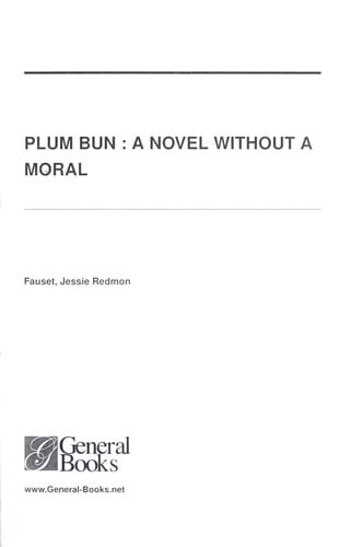 Plum bun: a novel without a moral
