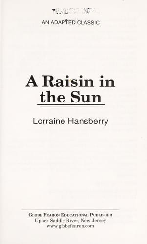 A raisin in the sun