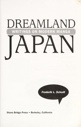 Dreamland Japan: writings on modern manga