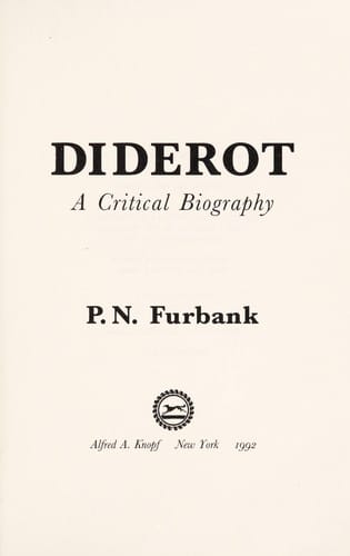 Diderot: a critical biography