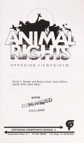 Animal rights: opposing viewpoints