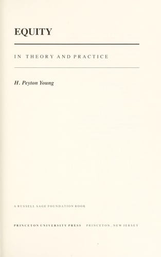 Equity: intheory and practice