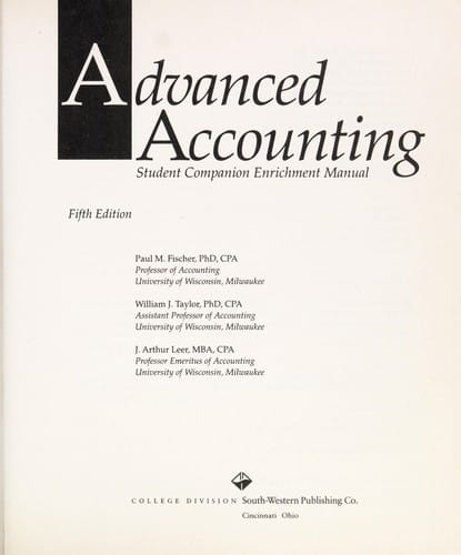 Advanced accounting