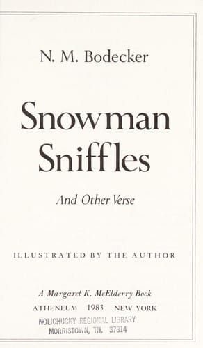 Snowman sniffles and other verse