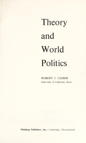Theory and world politics
