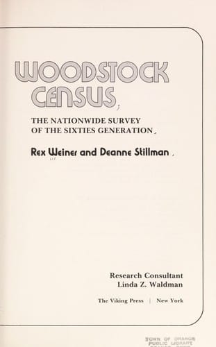 Woodstock census: the nationwide survey of the sixties generation