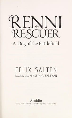 Renni the rescuer: a dog of the battlefield