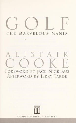 Golf: the marvelous mania