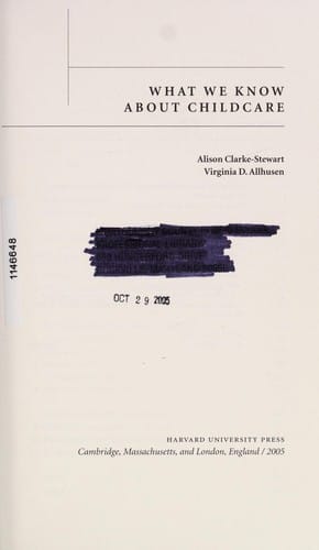 What we know about childcare