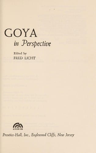 Goya in perspective.