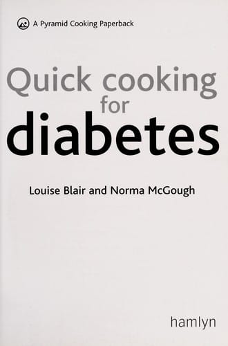Quick cooking for diabetes