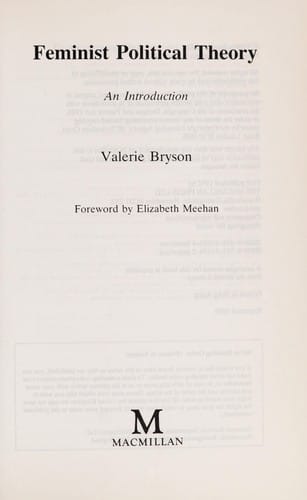 Feminist political theory: an introduction