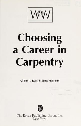 Choosing a career in carpentry