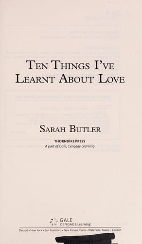 Ten Things I've Learnt About Love