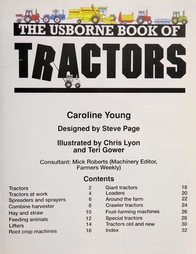 The Usborne book of tractors