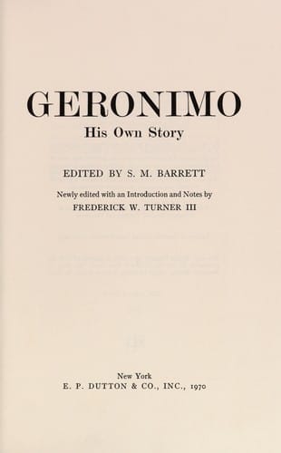 Geronimo: his own story.