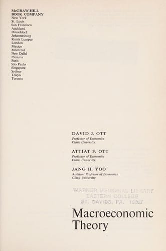 Macroeconomic theory