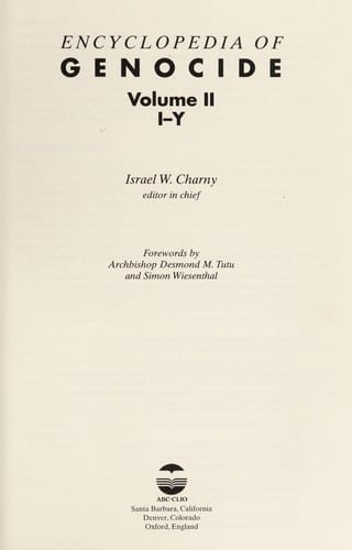 Encyclopedia of genocide