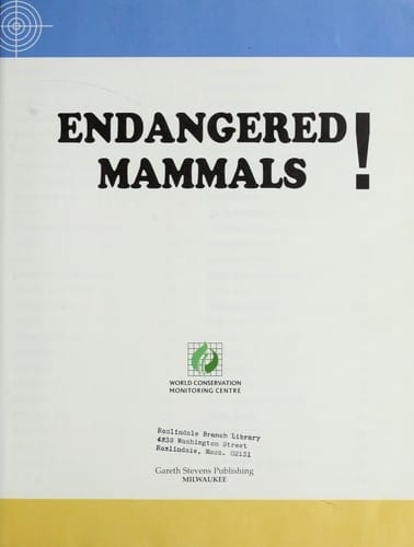 Endangered mammals!