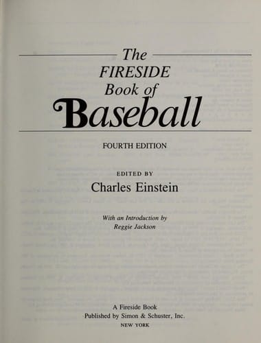 The Fireside book of baseball