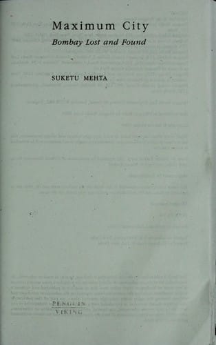 Maximum city: Bombay lost and found