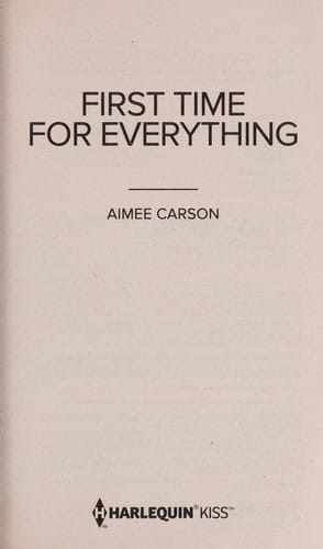 First Time For Everything