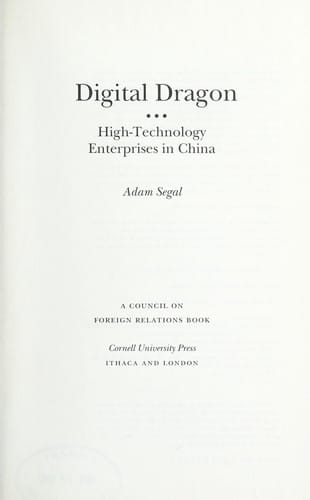Digital dragon: high-technology enterprises in China