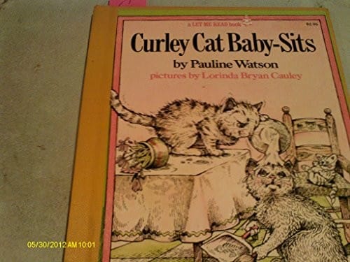 Curley Cat baby-sits
