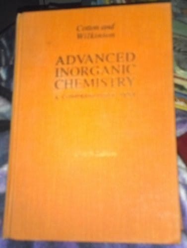 Advanced inorganic chemistry: a comprehensive text