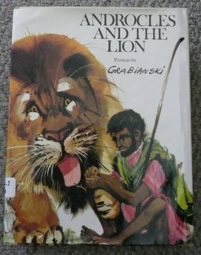 Androcles and the lion.