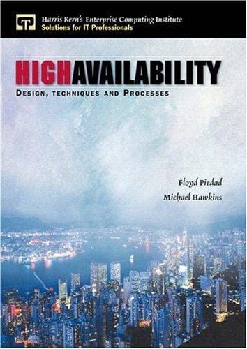 High availability: design, techniques, and processes