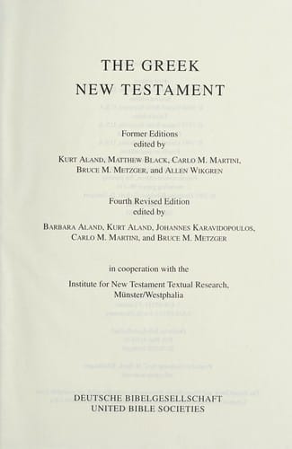 The Greek New Testament