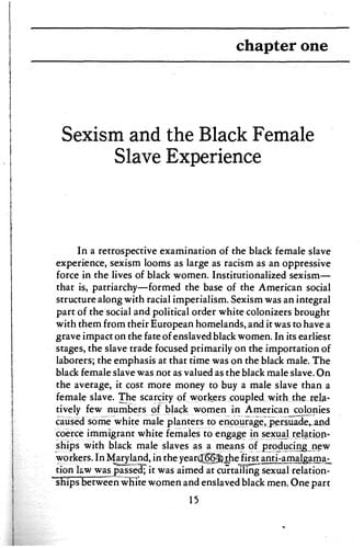 Ain't I a woman: black women and feminism