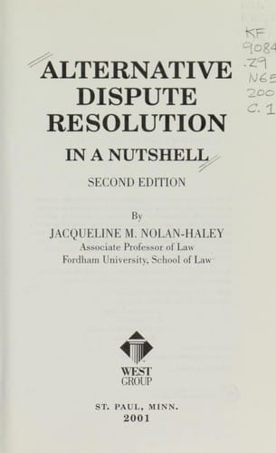 Alternative dispute resolution in a nutshell