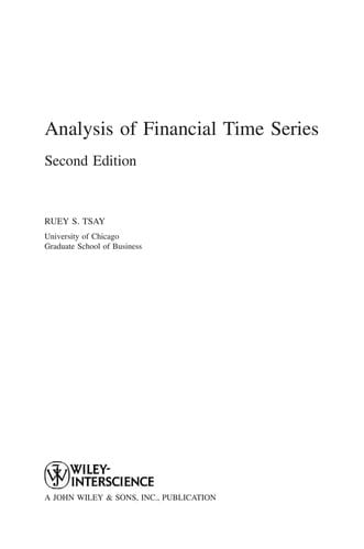 Analysis of financial time series