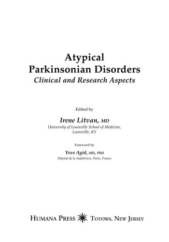 Atypical Parkinsonian disorders