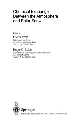 Chemical exchange between the atmosphere and polar snow