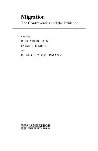 Migration: the controversies and the evidence