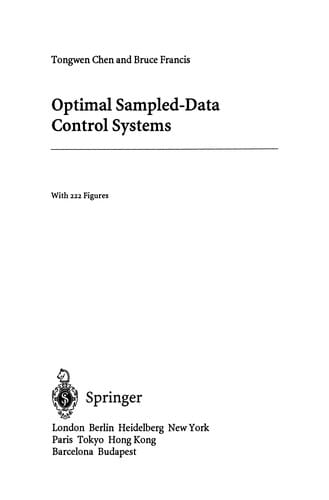 Optimal Sampled-Data Control Systems