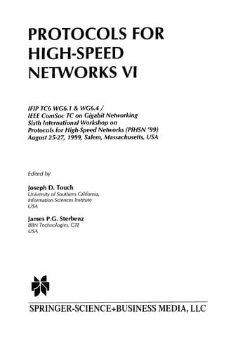 Protocols for High-Speed Networks VI: IFIP TC6 WG6.1 & WG6.4