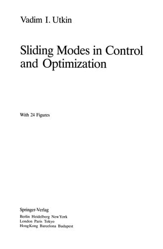 Sliding Modes in Control and Optimization