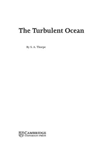 The Turbulent Ocean