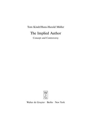 The implied author: concept and controversy