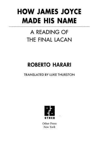 How James Joyce made his name: a reading of the final Lacan