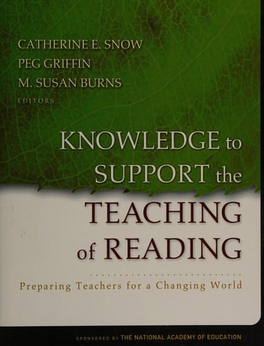 Knowledge to support the teaching of reading: preparing teachers for a changing world