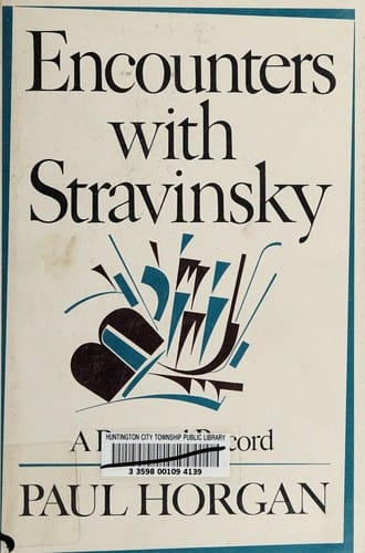 Encounters with Stravinsky: a personal record.